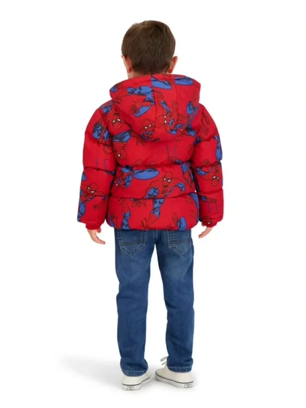 Marvel Spider-Man Red & Blue Puffer Jacket for Kids